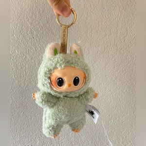 Customized "Popmart Labubu" - Cute Green Monster Plush Keychain Bag Charm